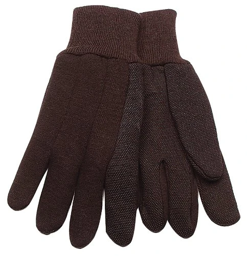 Dot Jersey Gloves, Brown, Men's L