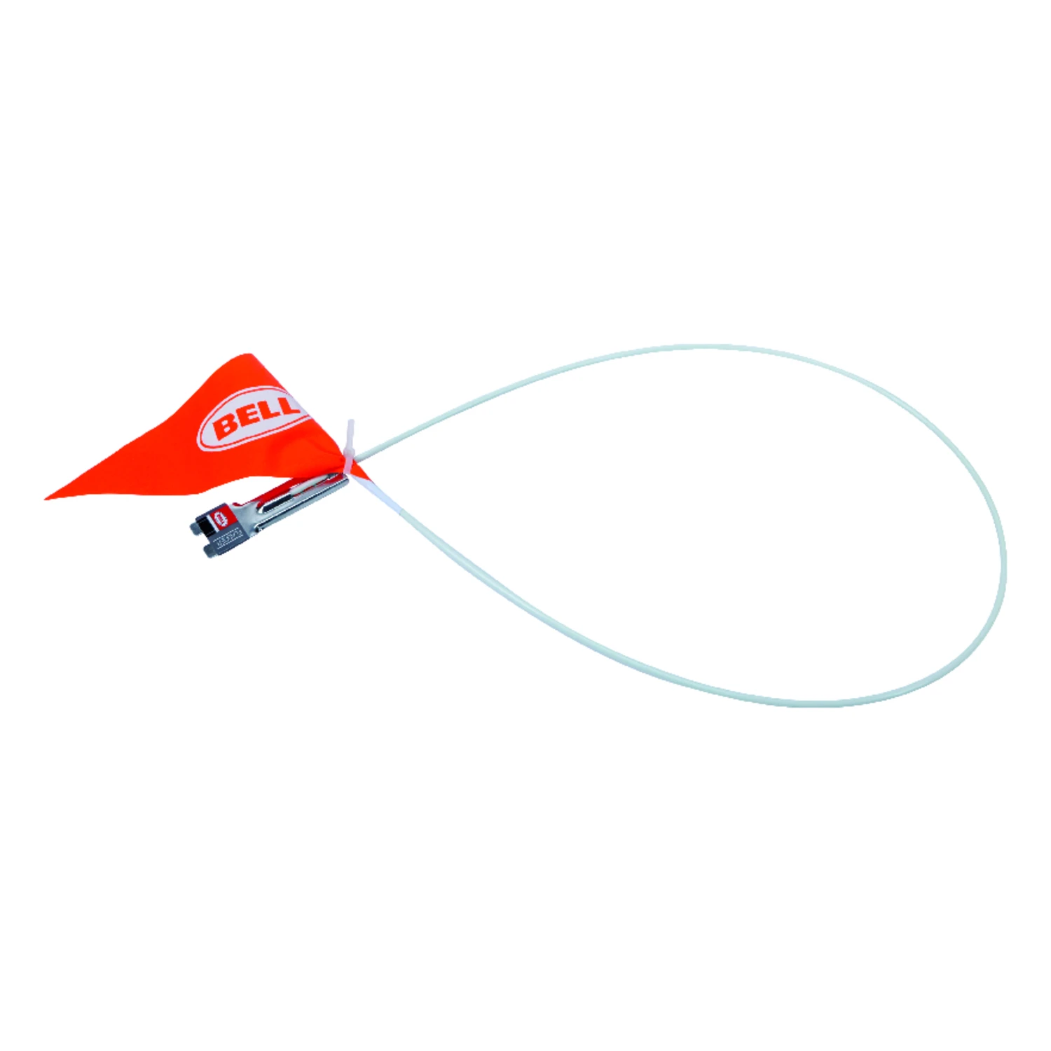 6-Foot Adult Bicycle Safety Flag with High-Visibility Orange Nylon Material and Flexible Fiberglass Pole