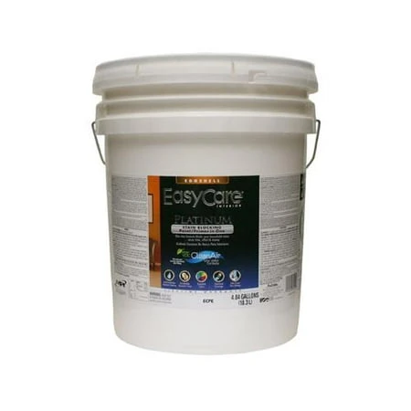 Platinum Interior Paint & Primer + Stain Blocker, Deep Base Eggshell Latex, 5 Gallons
