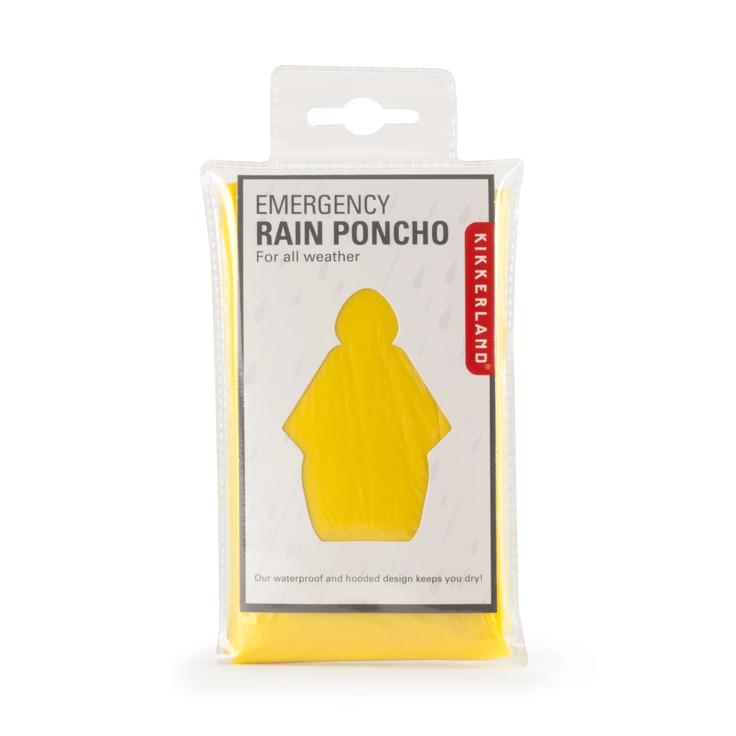 Emergency Rain Poncho, Assorted Colors