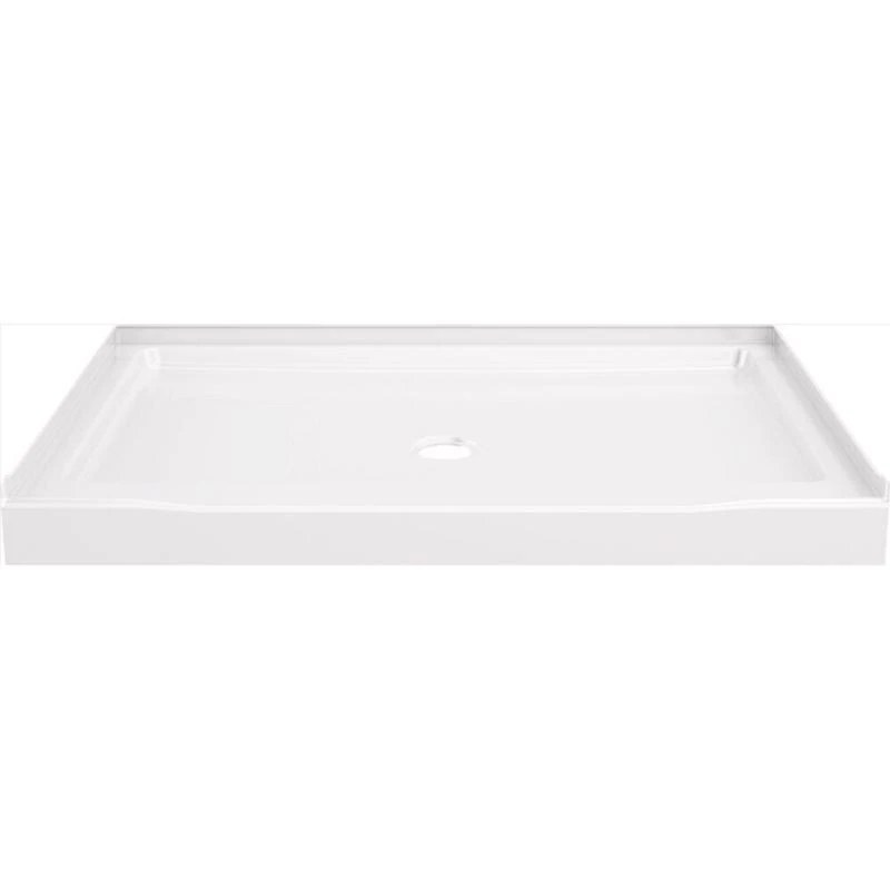 Classic 500 Shower Base, Center Drain, Gloss White, 48 x 34 In.