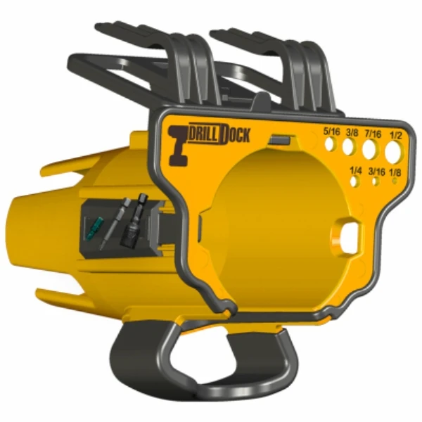 Drill Storage/Organizer Rack, Yellow