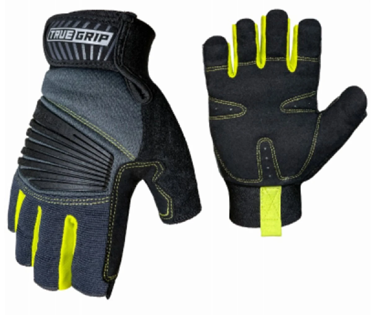 Pro Fingerless Gloves, Padded Palm, Men's L