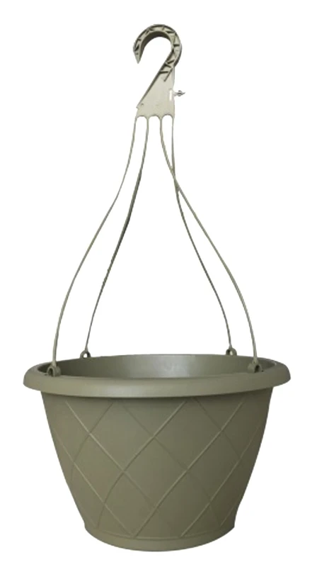 Woven Hanging Basket, Olive Green, 12 In.