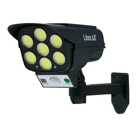 Solar Spotlight, Motion Activated or Dusk to Dawn, w/ Remote Control