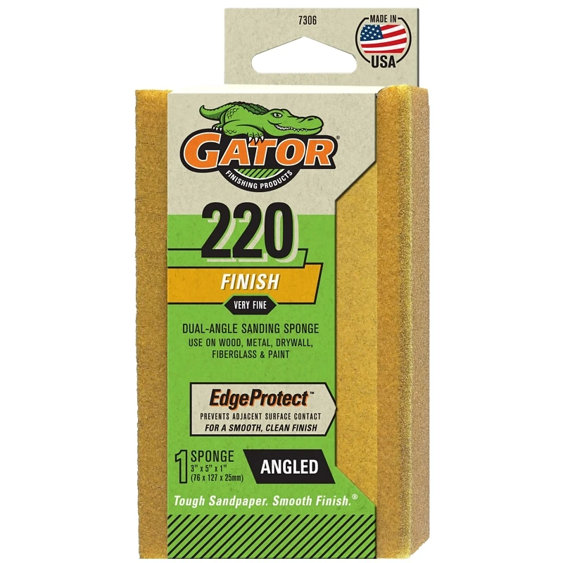EZ123 Angle Sanding Sponge, 220-Grit