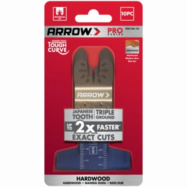 Ground Tooth Power Curve Oscillating Tool Hardwood Blades, 2-1/2 In., 10-Pk.