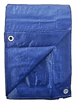 Storage Tarp Cover, Blue Polyethylene, 10 x 20-Ft.