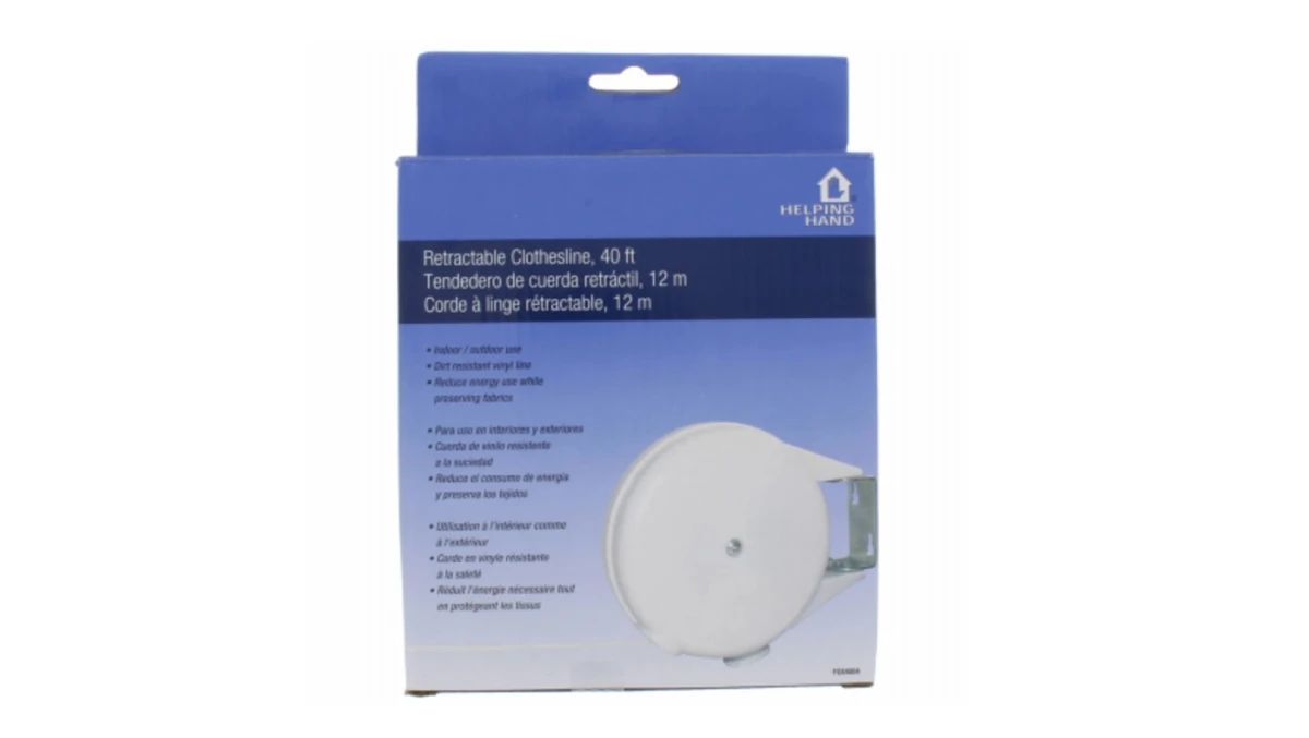 Retractable Clothesline, 40-Ft.