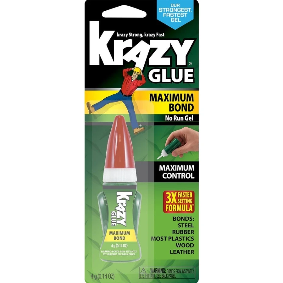 Maximum Bond Glue Gel, Clear, 4-g.