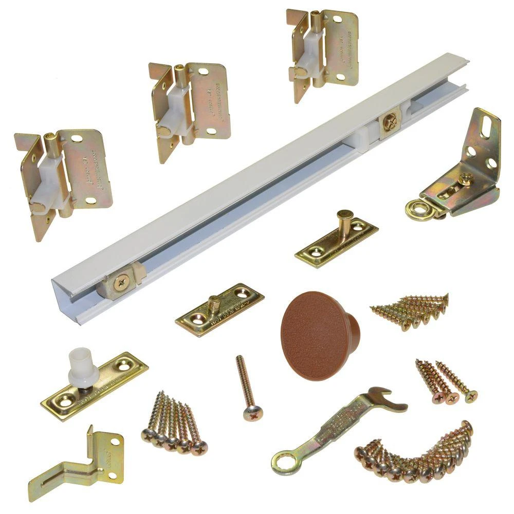 36 In. Bi-Fold Door Hardware Set, White