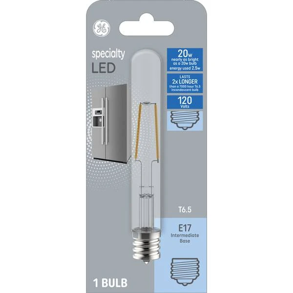 LED Specialty Bulb, Clear, Intermediate Base, 2.5 Watt