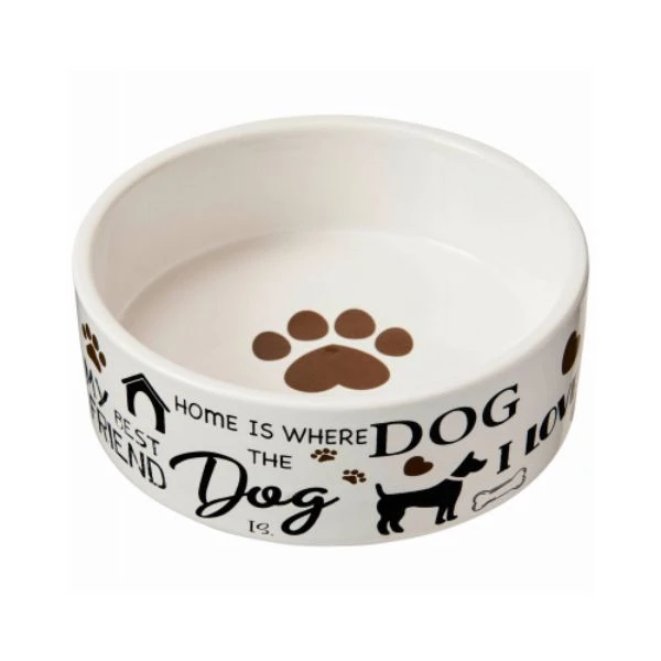I Love Dogs Dog Dish, 5 In.