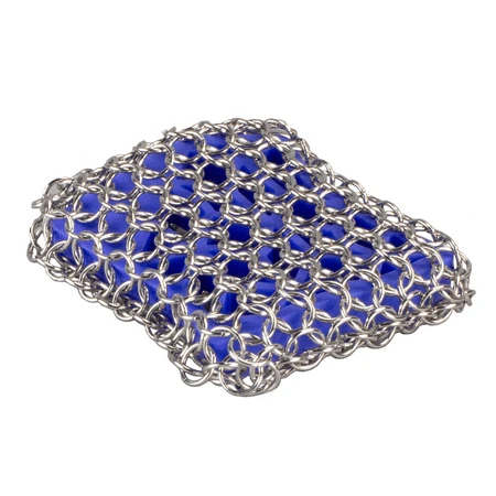 Chainmail Scrubbing Pad, Blue