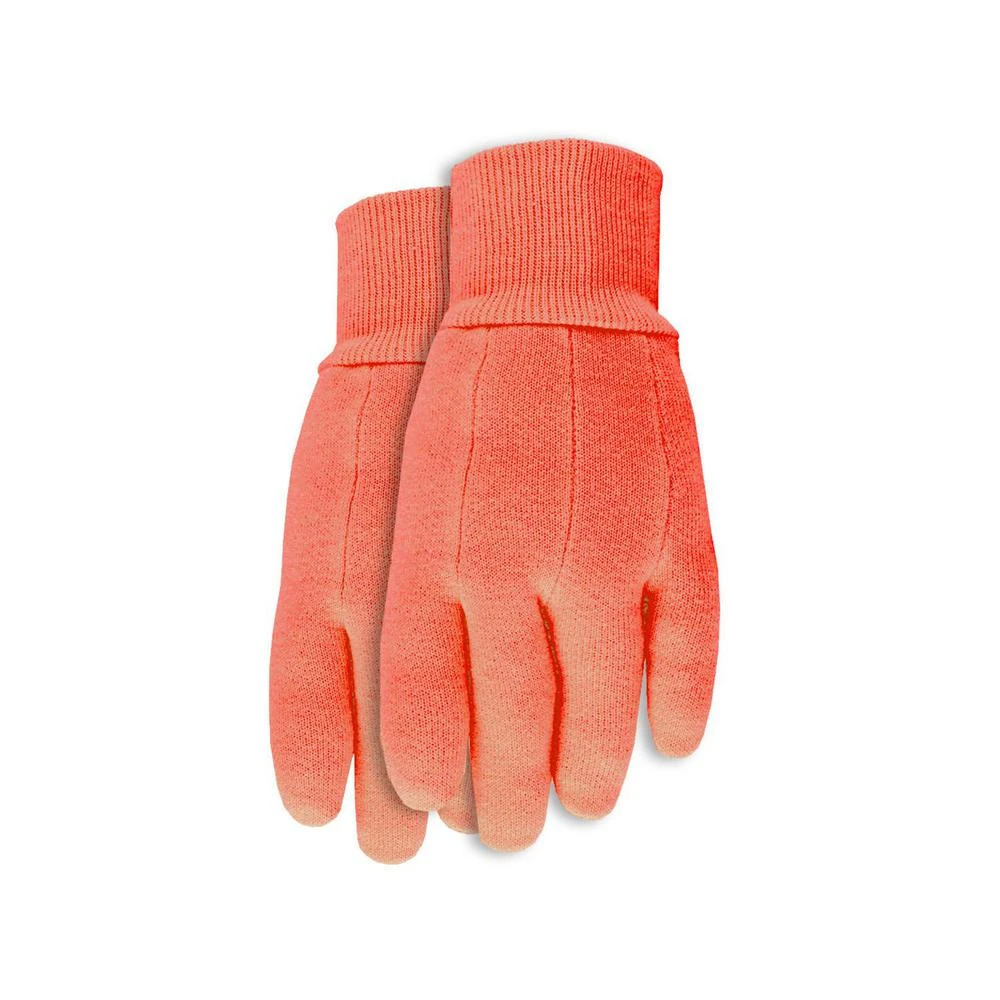Kids Cotton Jersey Gloves, Knit Cuff, Assorted
