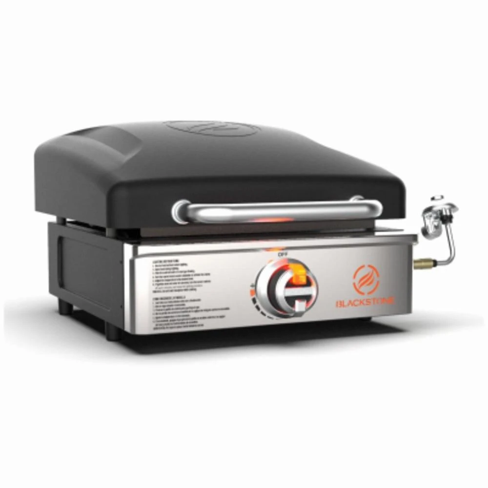 17 Inch Tabletop Griddle With Hood - Portable Outdoor Cooking