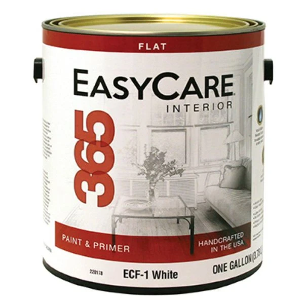Ready To Use Colors Paint & Primer, Interior Flat Latex, White, Gallon