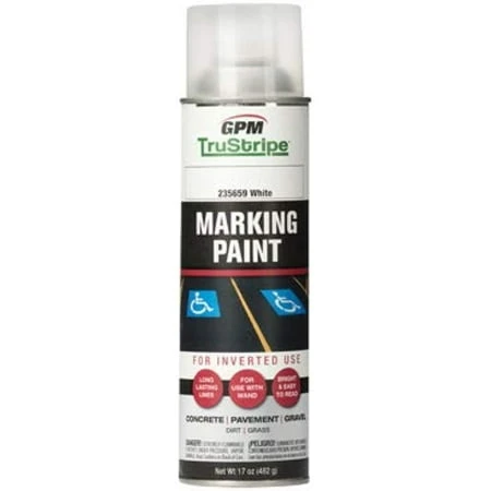 White Inverted Marking Spray Paint, 17 oz.
