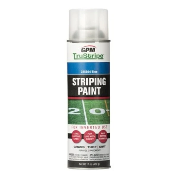 Inverted Aerosol Striping Paint, Caution Blue, 17 oz.
