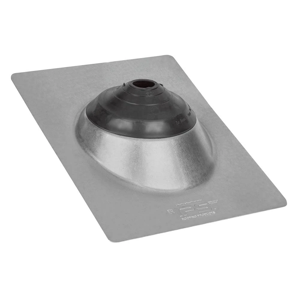 Galvanized Roof Flashing, Fits 1-1/4 to 4-In. Pipe