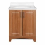 Alameda Vanity Combo, Amati Finish, White Cultured Marble Top, 24 In. Wide