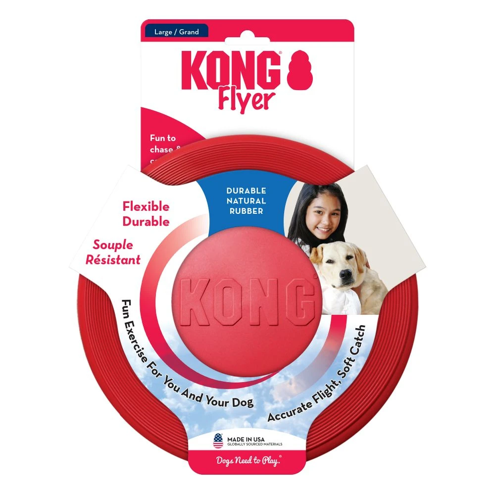 Red Flyer Fetch & Catch Dog Toy, Rubber