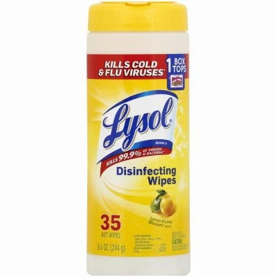 Disinfecting Wipes Citrus Scent 35 Count For Effective Cleaning