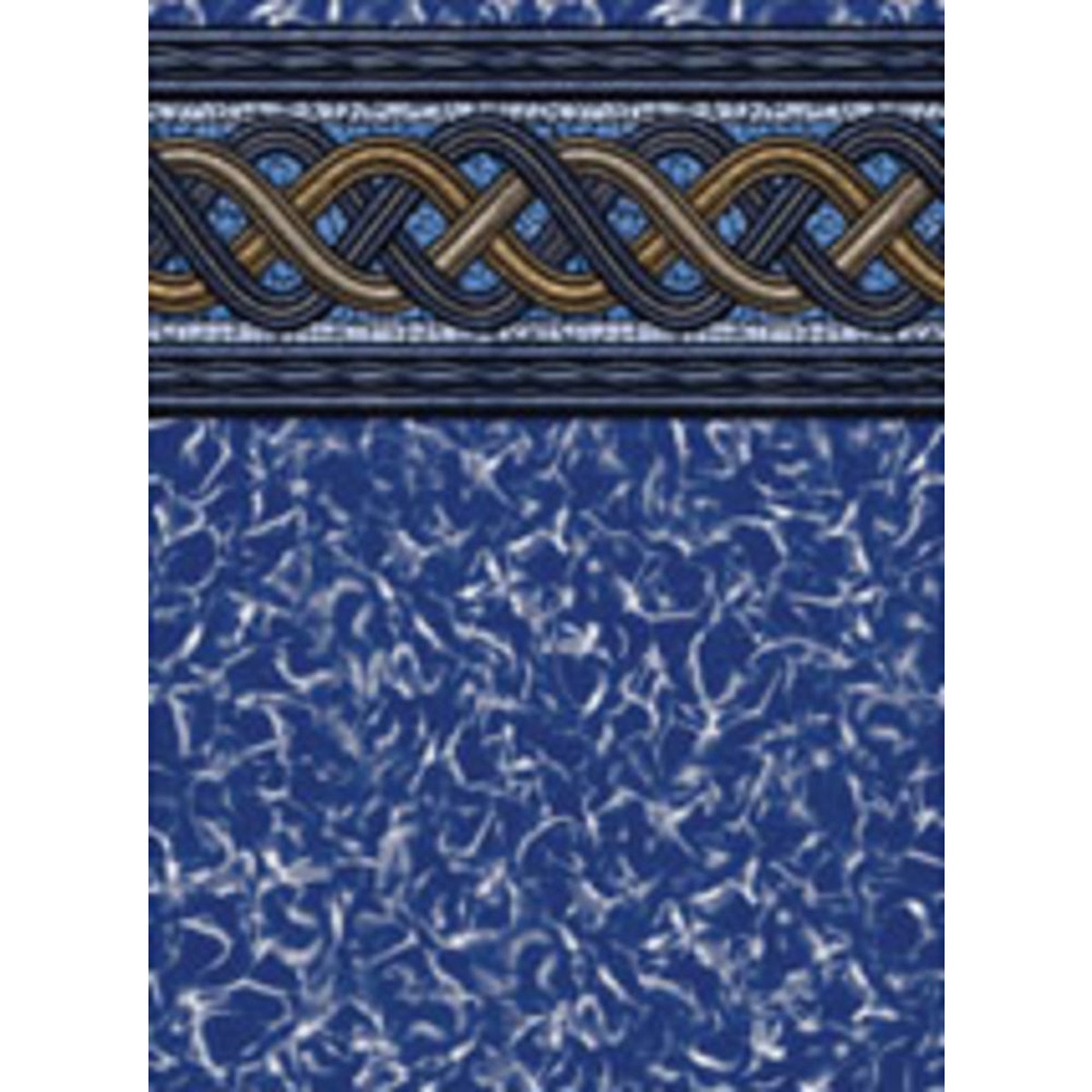 Above Ground Pool Liner | Crystal Wave | Ocean Blue 24 Foot Round Unibead Liner | Heavy Duty | 54 Inch Wall