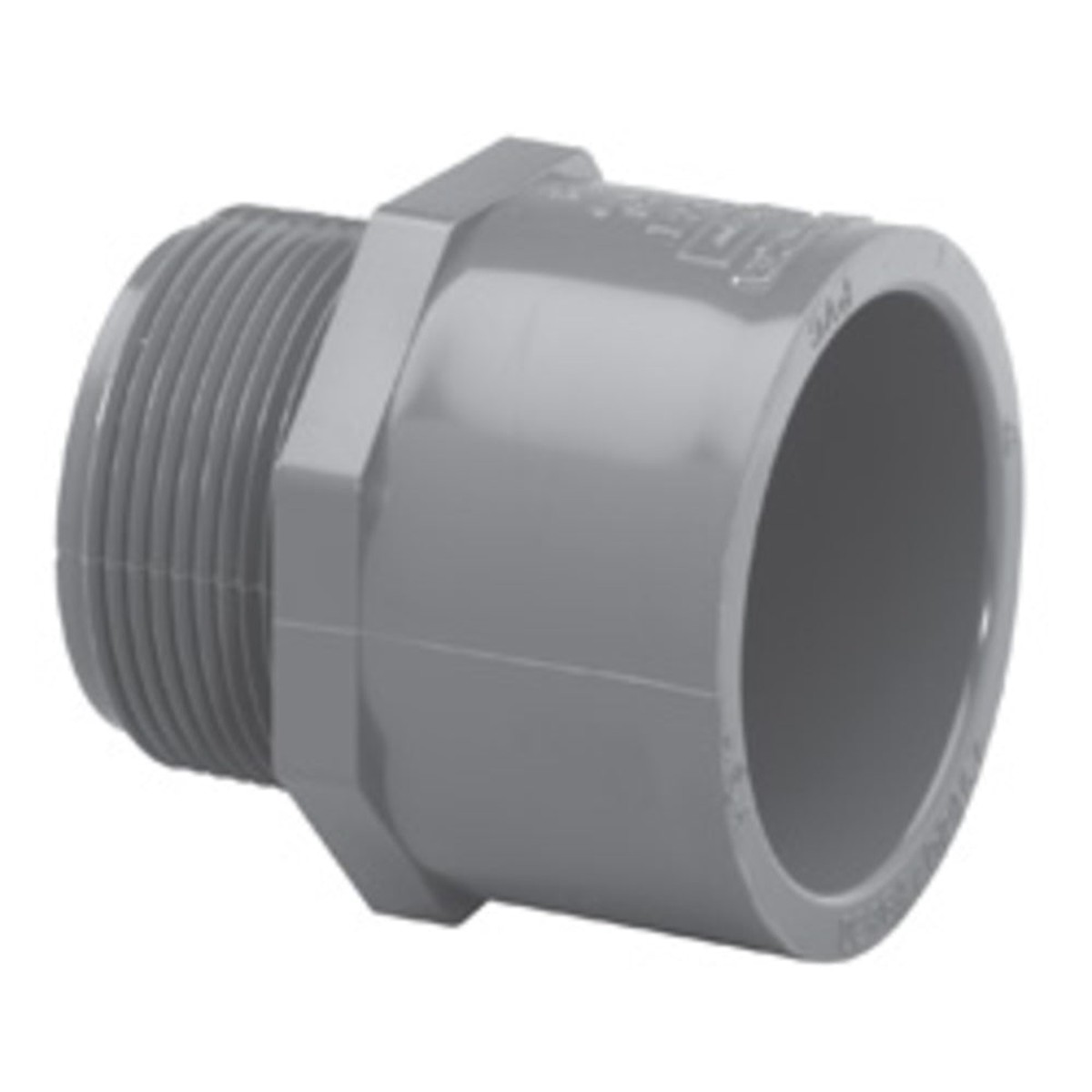 Adapter | AquaPro | PVC Schedule 80 Adapter 1-1/2 MPT To Slip | 1-1/2 Inch MPT | Slip Fitting
