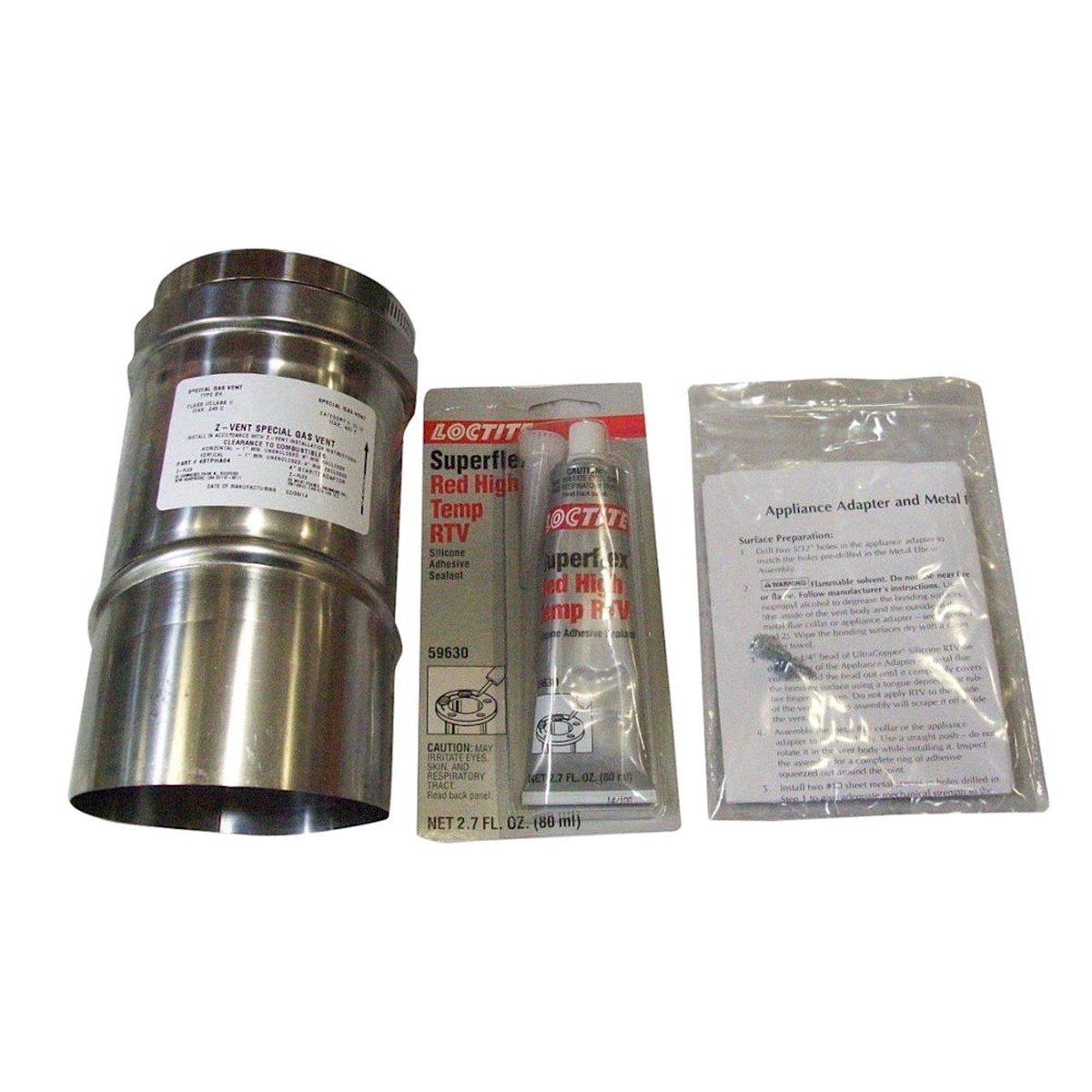 Appl Adapter Kit | Pentair | 77707-0087 | Heavy-Duty | Z-Flex Venting