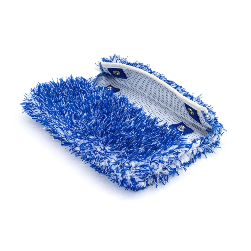 Autofiber Mitt on a Stick Refill Microfiber Cover – Wash Monster (Plush) Blue
