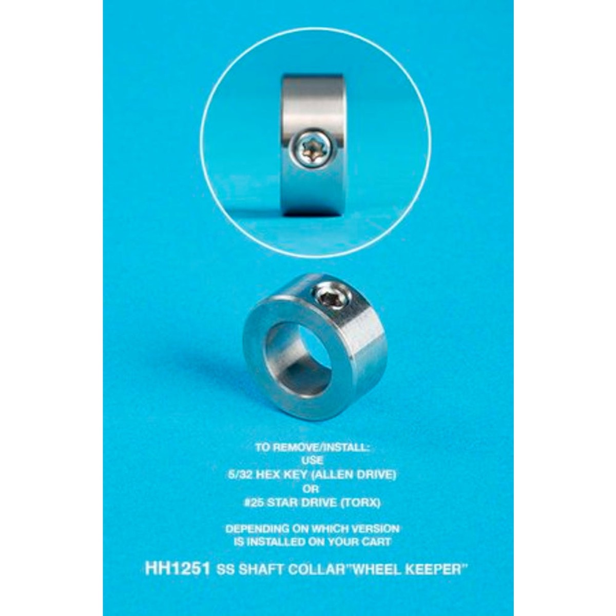 Axle Shaft Collar | Hammer | Stainless Steel 0 | Heavy Duty Replacement | (Pool Equipment)
