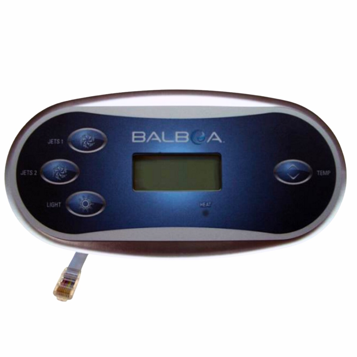 Balboa VL-406T Control Panel, 4 Button Overlay (Jets, Jets, Light, Temp), 55570
