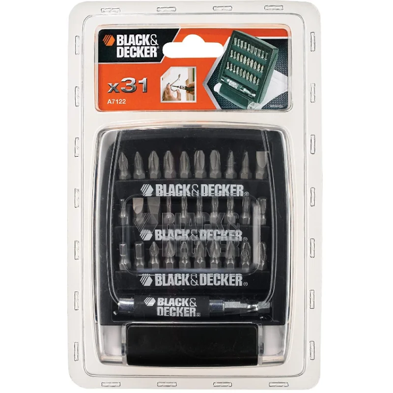 Black and Decker 31pcs Screw driver Bits A7122-XJ