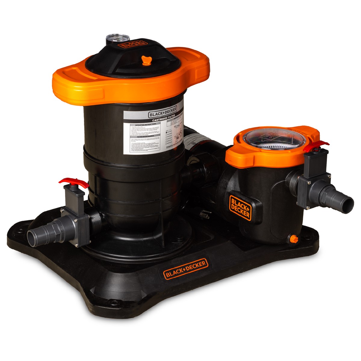 BLACK + DECKER 30 Cartridge Filter With 1 HP Pump