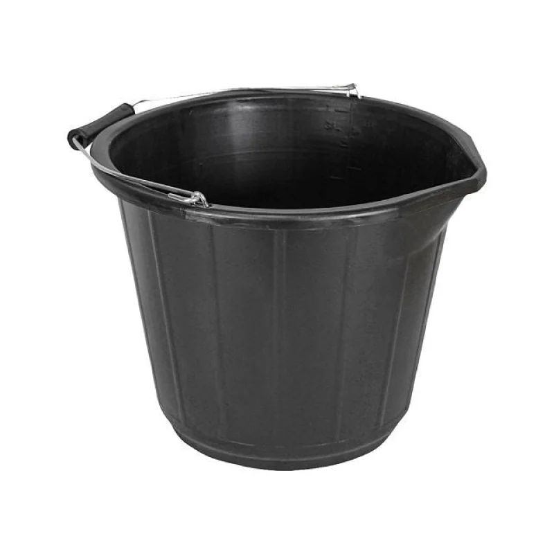 Black General Purpose Bucket 14L