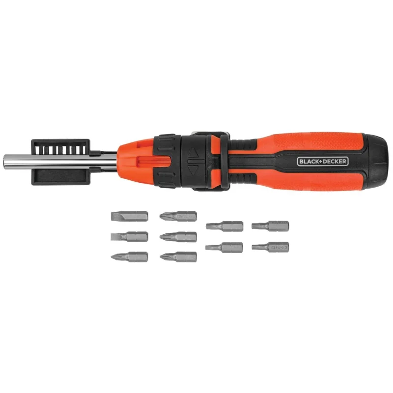 Black N Decker Screwdriver Ratchet 10pc BDHT68127
