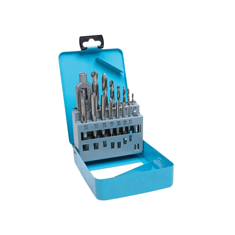 Blue Spot 15 pc Drill & Tap Set 3-12mm