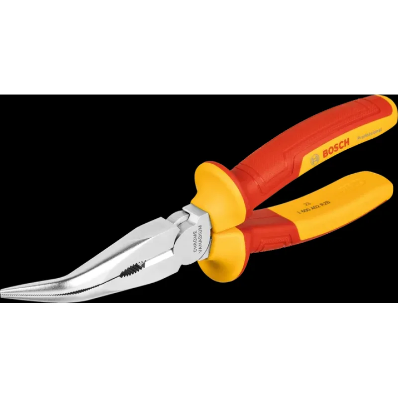 Bosch VDE Long Nose Plier Bent 40 200mm
