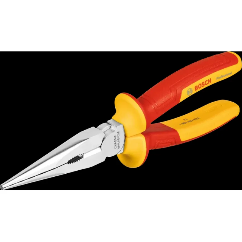 Bosch VDE Long Nose Plier Straight 200mm