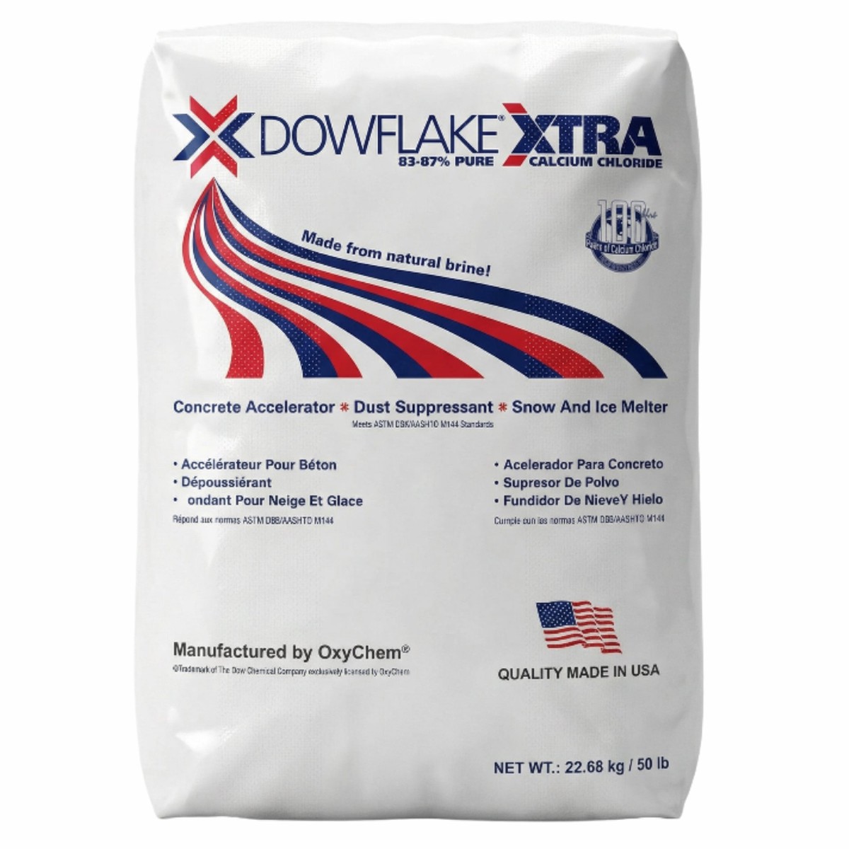 Calcium Chloride Flakes - 50 lb Bag