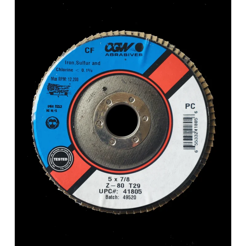 CGW 42525 5″ 80 Grit Flap Disc