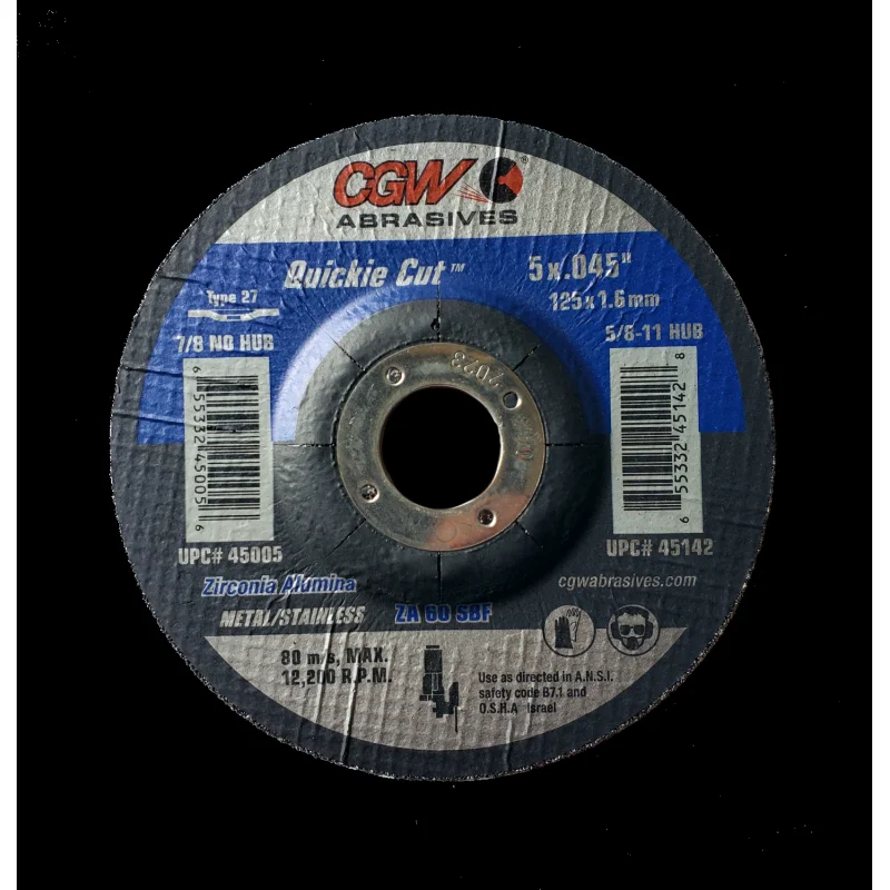CGW 45005 5″ Quickie Cut Wheels
