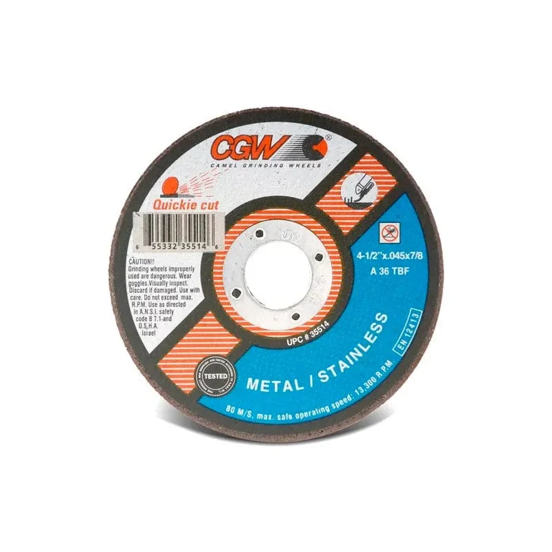 CGW Cut-Off Wheel – 6in x 7/8in 36 Grit (35517)