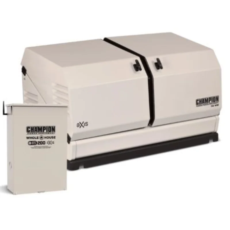 Champion 14KW 754cc aXis Standby Generator w/ 200amp Transfer Switch #100837