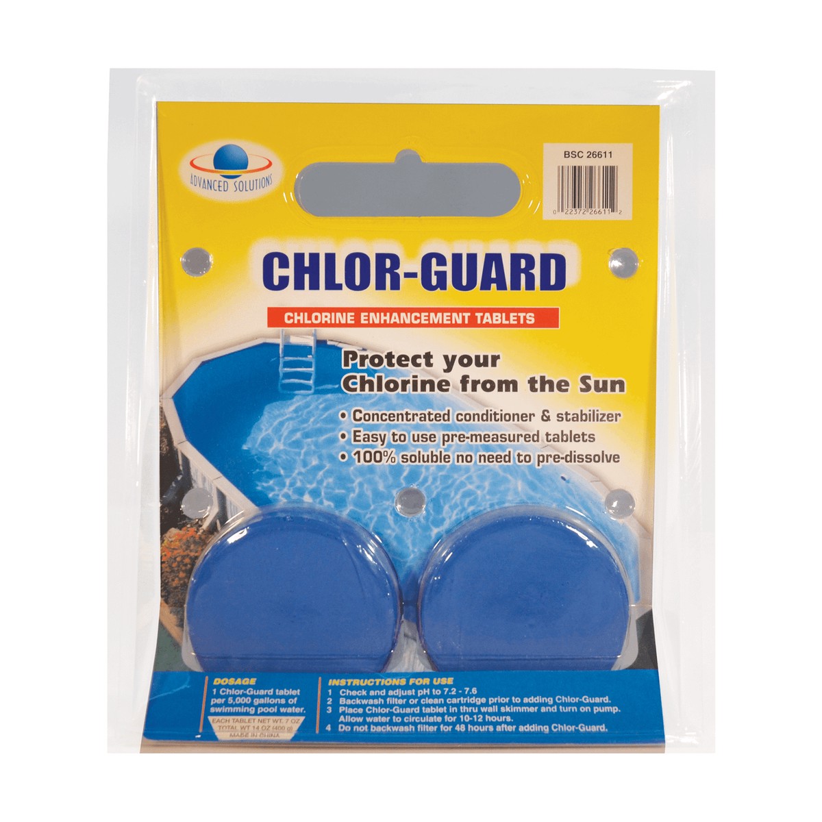 Chlor-Guard Swimming Pool Stabilizer - 2 Pack