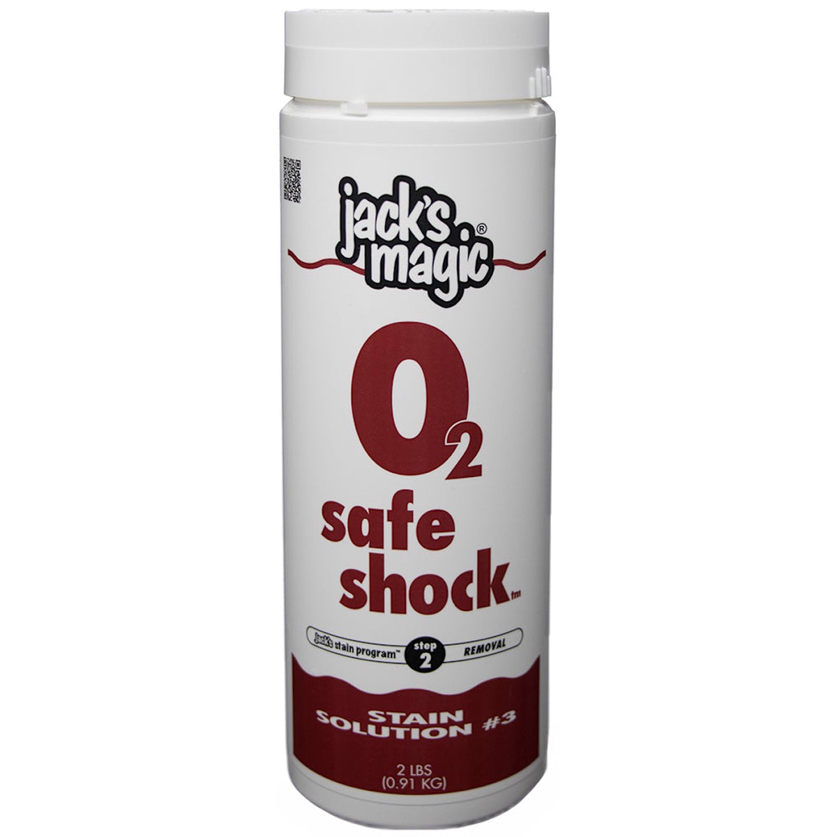 Chlorine Shock | Jacks Magic | Stain Solution 3 Safe Shock | 2 Lb | Calcium Hypochlorite