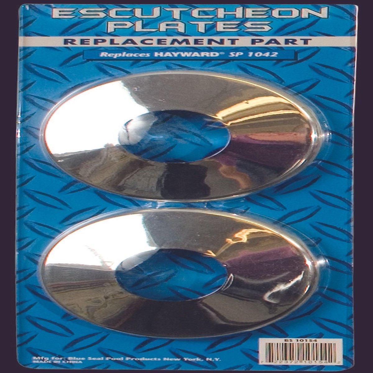 Chrome Plastic Escutcheon Plates 2Pk