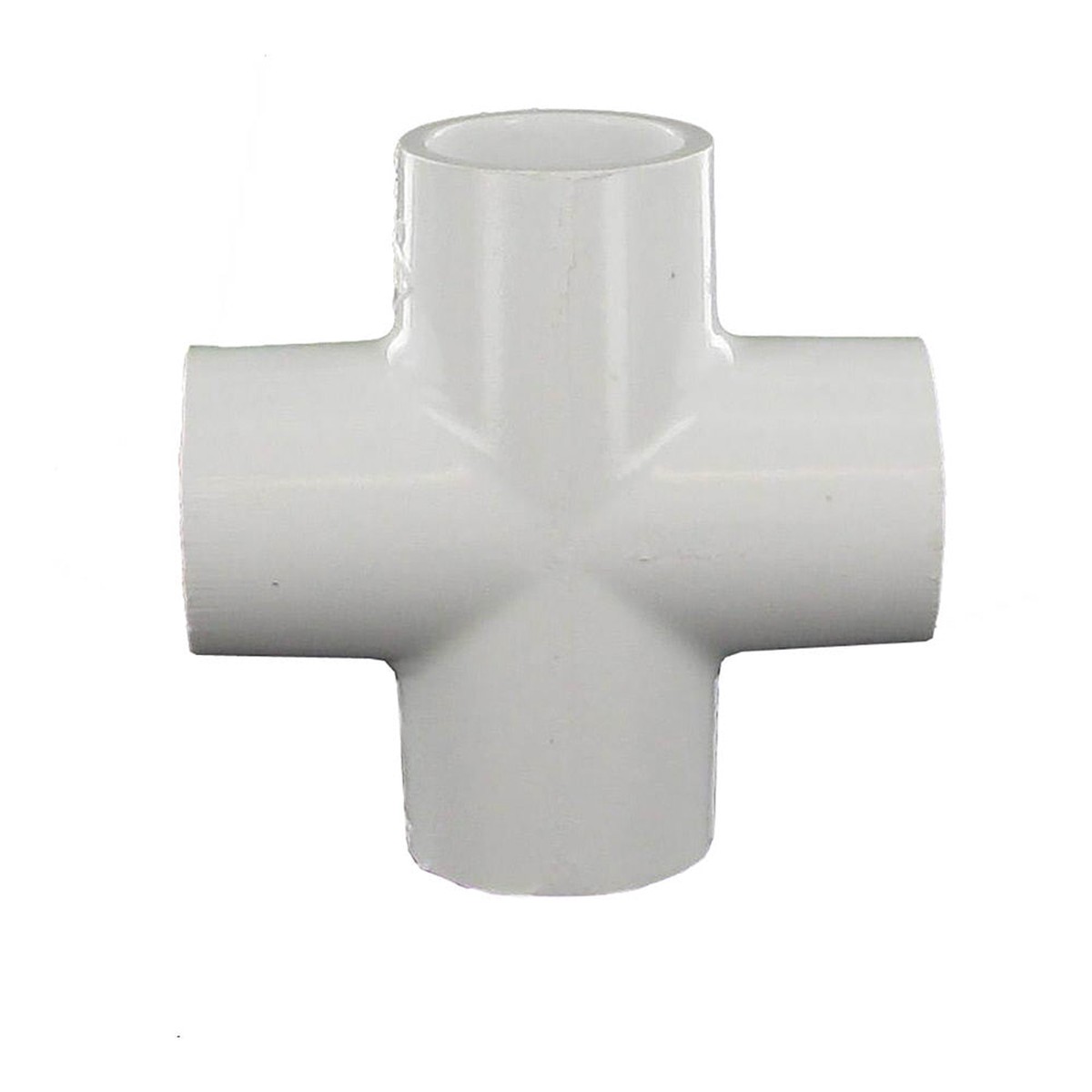 Cross Fitting | AquaLux | 3/4 In Slip Schedule 40 | Heavy Duty | White PVC