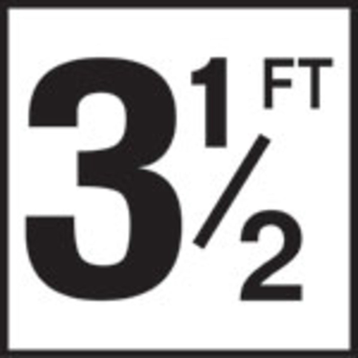 Depth Marker Inlay | AquaGuard | 3.5 Ft Ceramic 6x6 | Heavy Duty | Skid Resistant